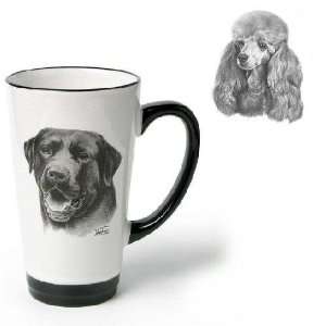   Funnel Cup with Toy Poodle (6 inch, Black and white)