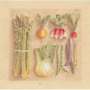  Vegetables I, Asparagus Poster Print