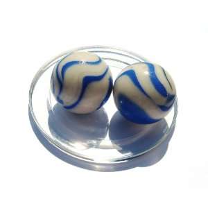  2 Big Marbles   Marble OZONE   Glass Marble diameter  43 