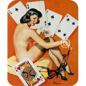  Poker Pin Up Vintage Gil Elvgren Pinup Girl MOUSE PAD