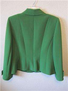 NWOT Tahari womens DRESS JACKET SUIT SKIRT Green black sz 18 NEW $280 