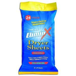  Code Blue EliminX Dryer Sheets 24 Count Unscented Sports 