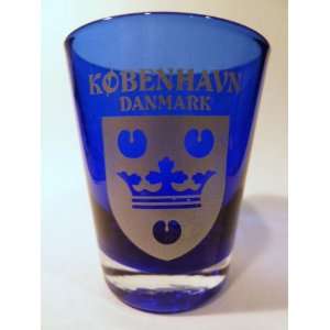  Copenhagen Denmark Cobalt Blue Shot Glass Kitchen 