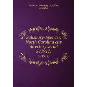  Salisbury Spencer, North Carolina city directory serial. 5 