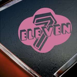  7 Eleven Pink Decal Truck Bumper Window Vinyl Pink Sticker 