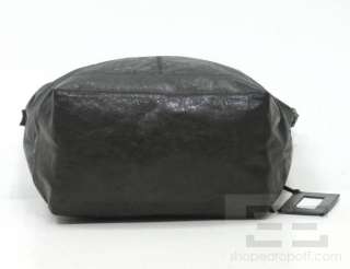 Balenciaga Black Lambskin Leather Courier Bag  