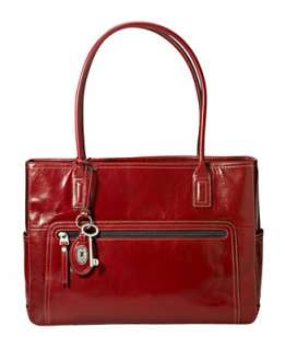 Fossil Handbags, Executive Leather Triple Entry Tote   Fossil Brands 