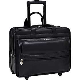   Wheeled 17 Double Compartment Laptop Case   Limited Edition Black