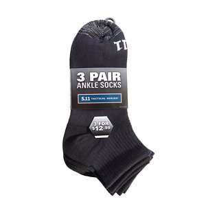  5.11 Tactical Series 3 Pk Ankle Sock White Sports 