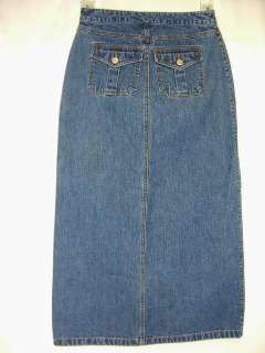 Old Navy Straight Long Denim Jean Skirt Size 1  