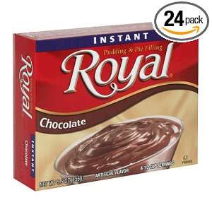 Royal Instant Pudding, Chocolate, Family Size, 5.5 Ounce Boxes (Pack 