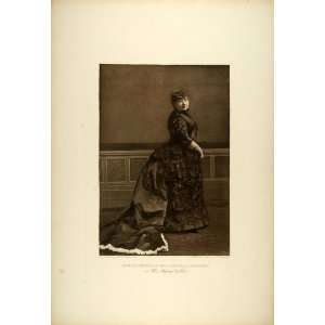  1887 Photogravure Annie T. Florence Actress Mrs. Gilflory 