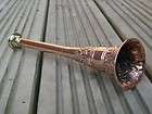 English Copper Fox Hunting Horn Pattern Embossed