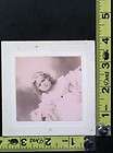 ANTIQUE TIN TYPE PHOTO POST MORTEM LITTLE GIRL ON BED OF FUR  