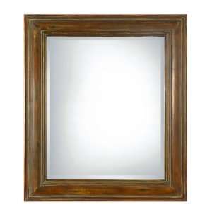  42 Wood Rectangle, Accent, Wall Beveled Mirror Frame 