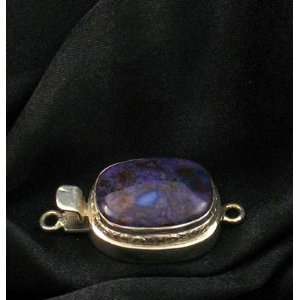 AAA AFRICAN SUGILITE RICHTERITE STERLING CLASP LARGE 