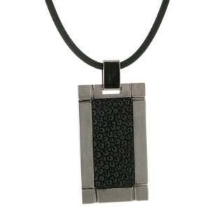  Titanium Pendant with Stingray Inlay Jewelry