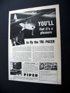 1953 Piper Tri Pacer airplane aircraft print Ad  