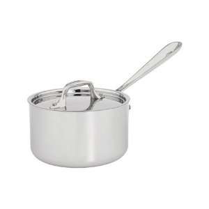  All Clad Stainless Sauce Pan w/ Lid 1 Qt