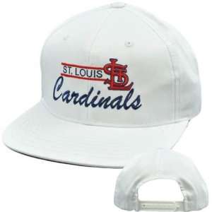 MLB American Needle Mascot White Cap Hat Snapback Flat Bill St Louis 