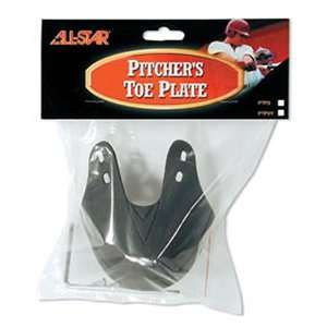   Baseball Pitcher s Toe Plates Youth BLACK YOUTH