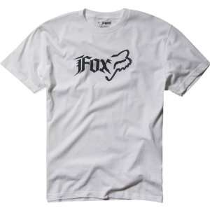 Fox Racing Side Head Mens Short Sleeve Fashion T Shirt/Tee   White 