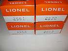 Lionel 2561 2562 2563​ 2530 Licensed Reproduction Boxes
