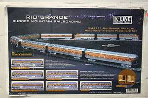 44211 Rio Grande Railroad Heavyweight 6 Car Passenger Set A3  