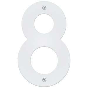  Blink Contemporary House Number in White   8 Toys & Games