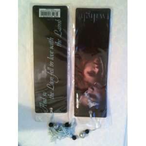   Edward and Bella Bookmark with Blue and Beaded Tassel