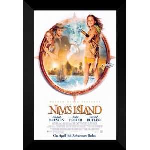  Nims Island 27x40 FRAMED Movie Poster   Style B   2008 