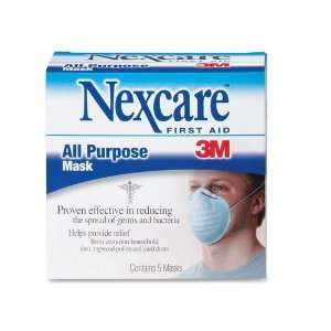  3M NEXCARE PROTECTIVE MASKS All Purpose Mask, 5/bx, 12 bx 