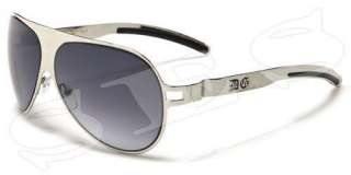 DG Eyewear Sunglasses Mens Metal Silver Mirror  