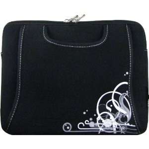  & White Portfolio Carrying Case / Briefcase Designer Laptop Sleeve 