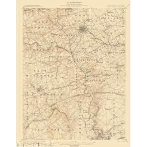  USGS TOPO MAP WEST CHESTER QUAD PA/DE 1904