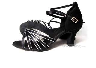 X31030 Black Womens Ballroom Latin Salsa Dance Dancing Shoes  