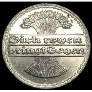  Extra Fine German 1920 A 50 Pfennig 