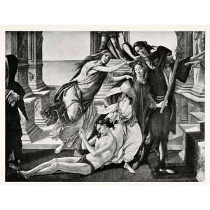 com 1903 Print A. Botticelli Calumny Apelles Greek Artist Defamation 
