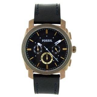  Fossil Mens CH2787 Leather Synthetic Analog with Grey 