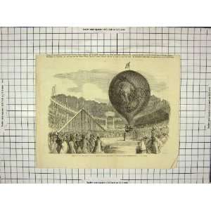  1851 Ascent Hot Air Balloon Erin Go Bragh Kensington