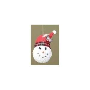  Club Pack of 12 Twas the Night Snowman Head with Plaid 