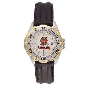  Maryland Terrapins Ladies All Star Watch w/Leather Band 