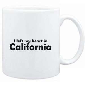  Mug White I LEFT MY HEART IN California  Usa States 