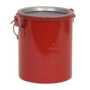 Eagle Bench Can Without Lid   Metal   Red   6 Qt.