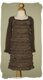 Boutique Resell LITTLE MASS Sweater Ruffle Dress 6x EUC MUST SEE Worn 