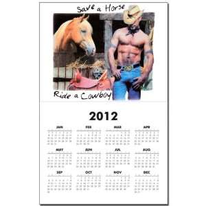  Calendar Print w Current Year Country Western Cowgirl Save 