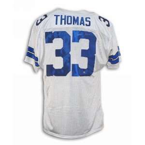  Autographed Duane Thomas Dallas Cowboys White Throwback 
