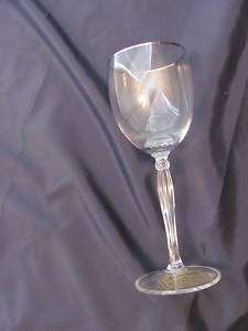 NORITAKE CRYSTAL ALLAIRE PLATINUM WINE GLASS NEW  