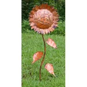   Hammered Copper Sunflower Art Great for Yard or Home