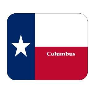  US State Flag   Columbus, Texas (TX) Mouse Pad Everything 